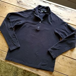 Eddie Bauer Men's Black Pullover Fleece Size Medium